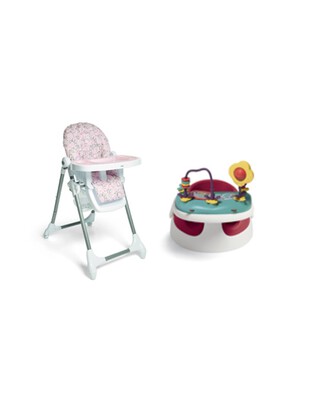 Baby Snug Red with Snax Highchair Alphabet Floral